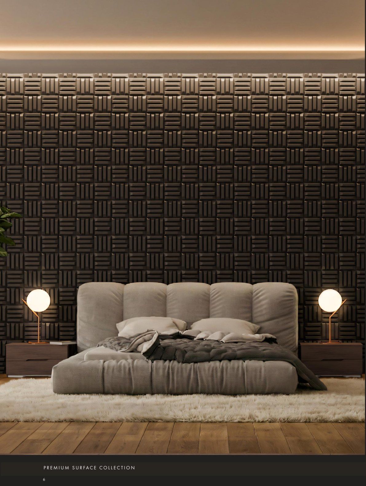 Athena 3D wall panel - Basket Weave Block