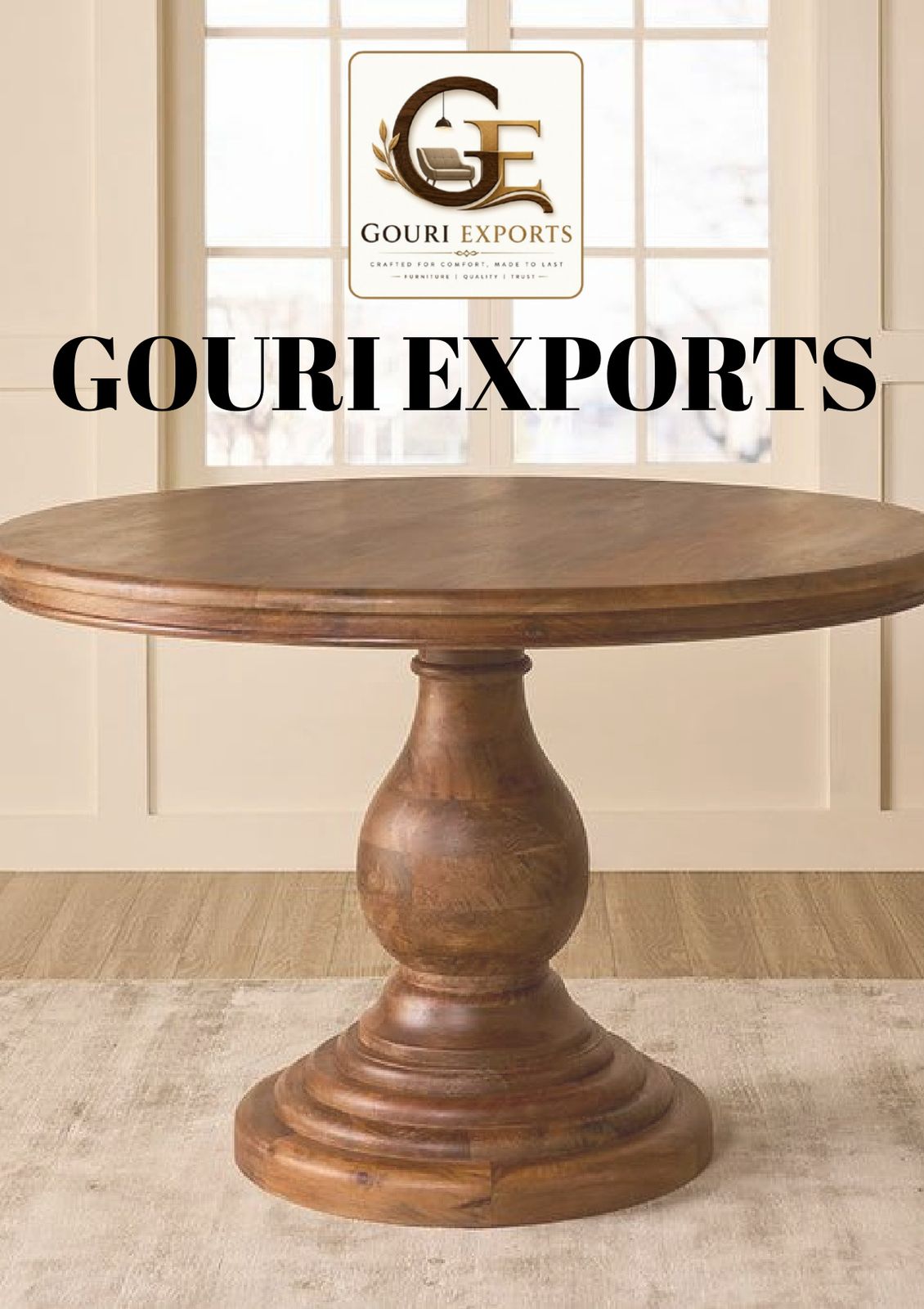 Solid wood furniture exporter from India