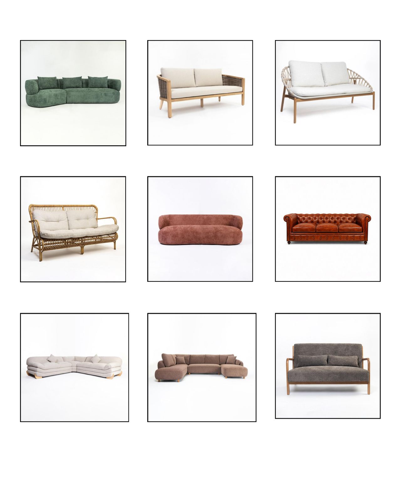 Sofas - furniture export from India