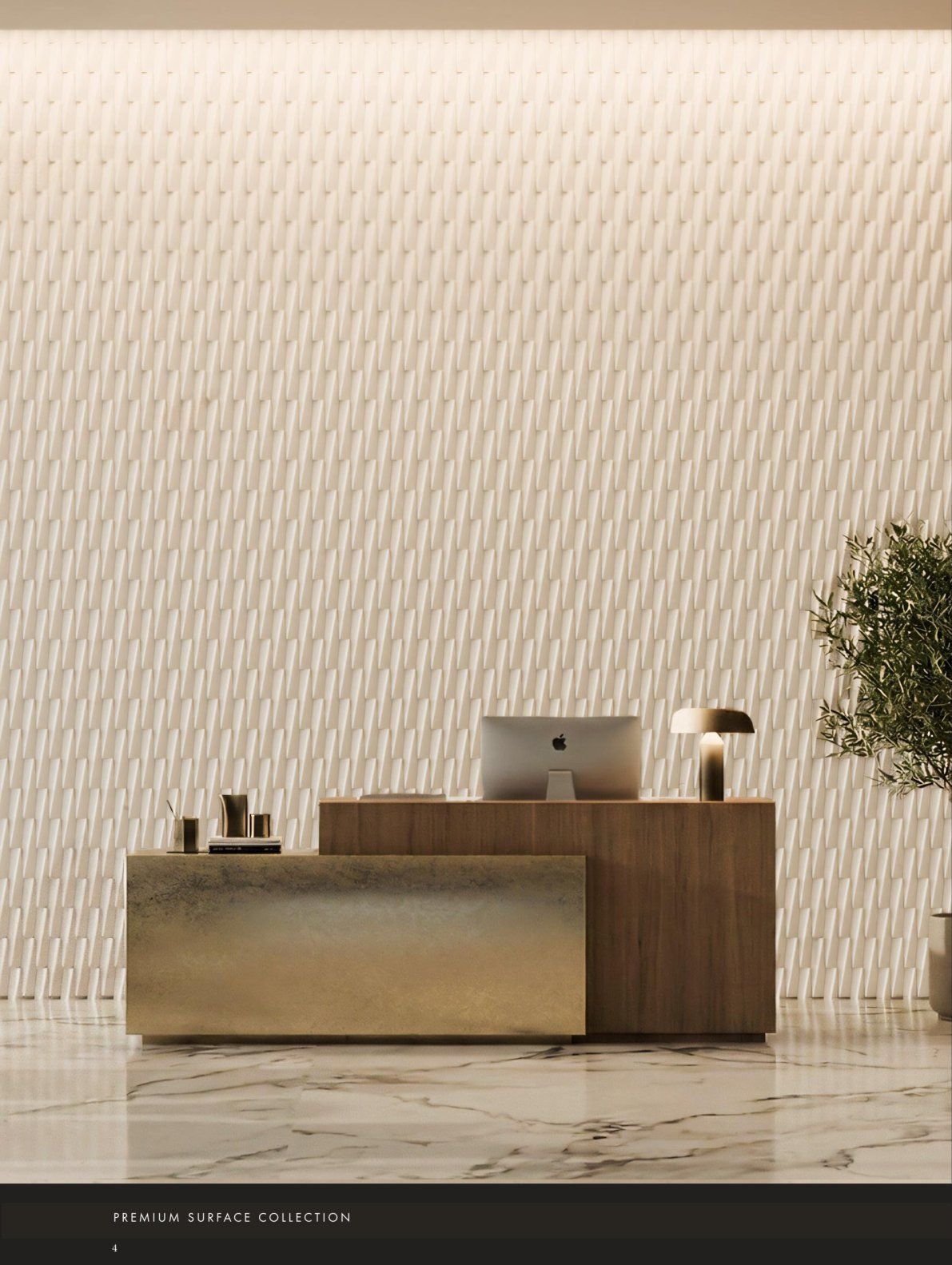 Verona 3D wall panel - Tapered Fin Array